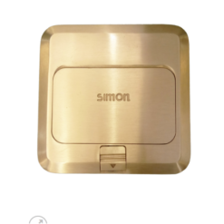 Ổ cắm âm sàn Simon gồm 1 ổ điện thoại và 1 ổ dữ liệu