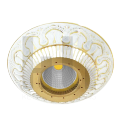 Đèn Downlight cổ điển mạ vàng Crystal De Luxe FD1020R - Sự kết hợp hoàn hảo của sang trọng và hiện đại