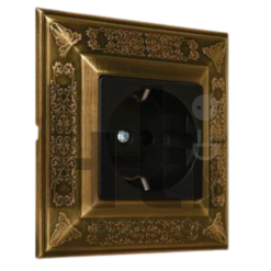 Ổ cắm hai chấu tròn cổ điển Granada PD01411 - Sự lựa chọn hoàn hảo cho không gian nội thất của bạn