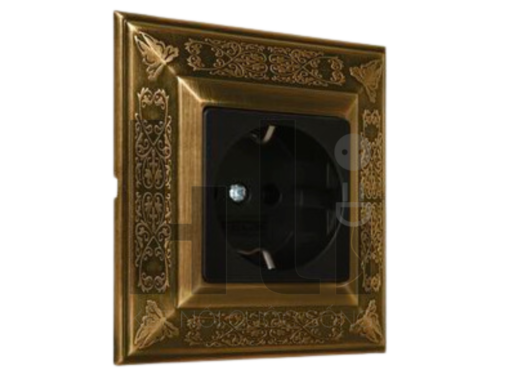 Ổ cắm hai chấu tròn cổ điển Granada PD01411 - Sự lựa chọn hoàn hảo cho không gian nội thất của bạn