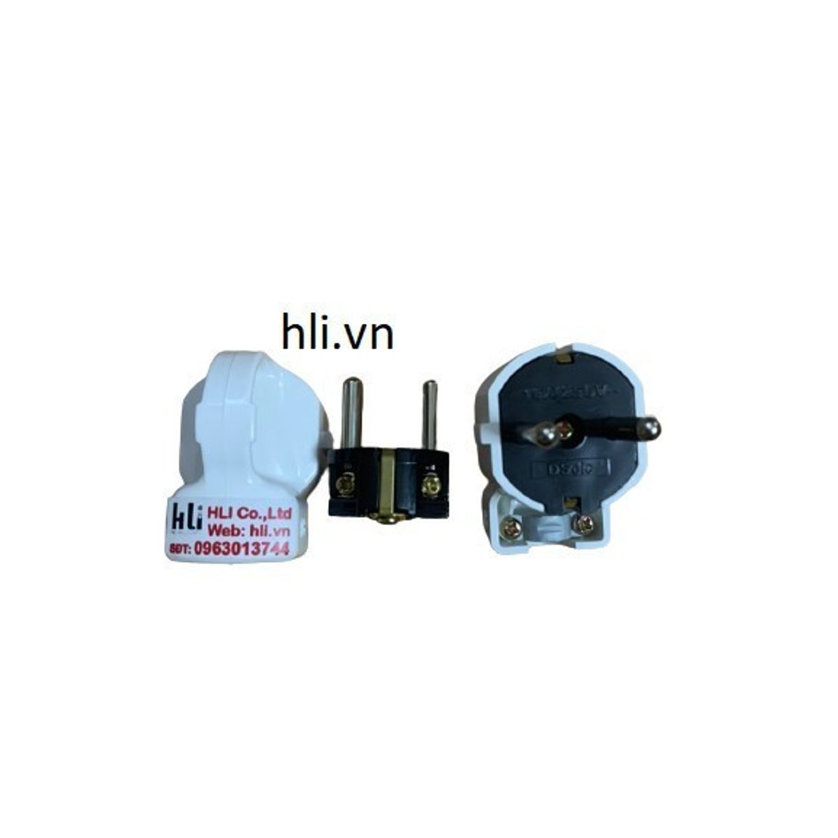 Phích cắm điện 3 chấu Hàn Quốc tiếp địa sườn DP2104 điện áp 250V_16A