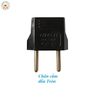 Phích cắm chuyển đổi 220V cho 2 chân Chuẩn US/AUS sang 2 chân chuẩn VN